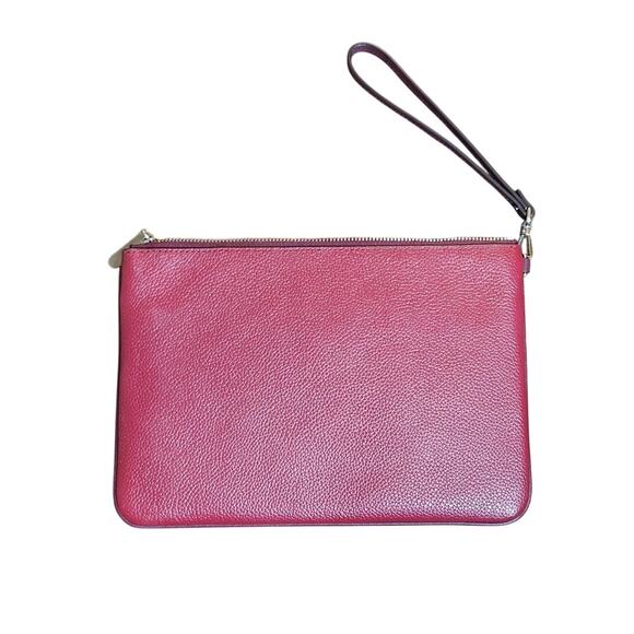 KATE SPADE Red Zip Code Colorblock Pouch Wristlet - Picture 2 of 11